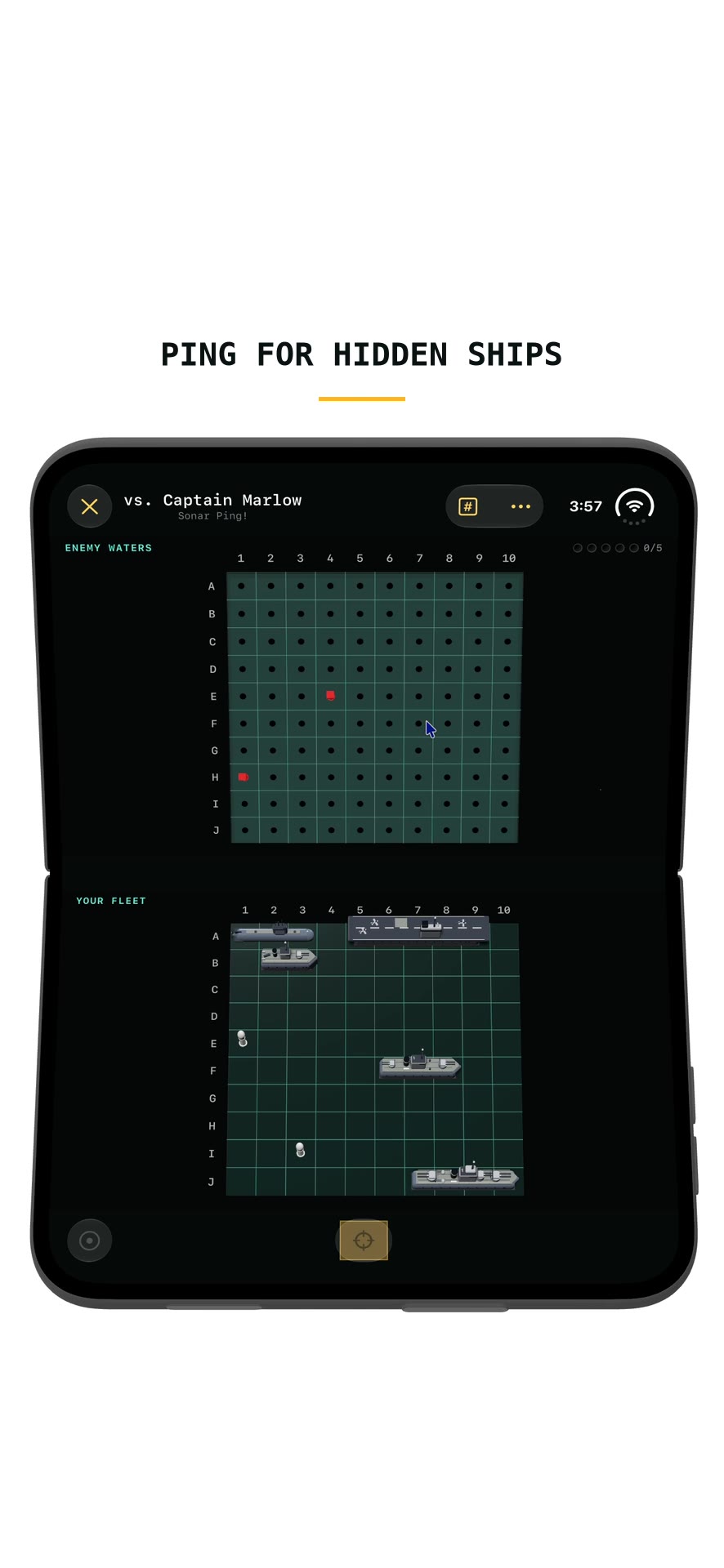 Sonar ping on the board